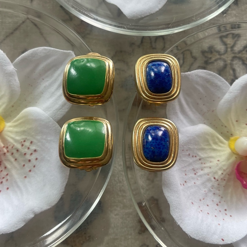 Christian Dior & Nina Ricci Vintage Earrings Bundle - Picture 3 of 8